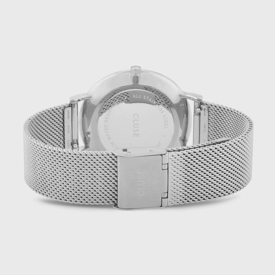 Cluse - Orologio Boho Chic Mesh Black, Silver Colour in Orologi da polso Alba Gioielli - Casoria, commercioVirtuoso.it