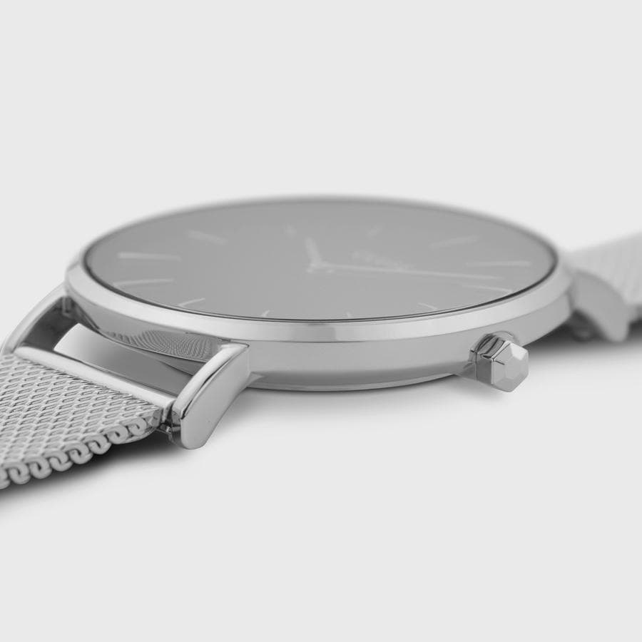 Cluse - Orologio Boho Chic Mesh Black, Silver Colour in Orologi da polso Alba Gioielli - Casoria, commercioVirtuoso.it