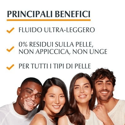 Eucerin Sun Protection Hydro Protect fluido viso solare per tutti i tipi di pelle SPF50+ 50ml in Protezione solare viso Clubfarma - Melilli, commercioVirtuoso.it