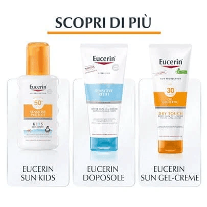 Eucerin Sun Protection Sensitive Protect lozione corpo solare extra light SPF50+ 150ml in Protezione solare corpo Clubfarma - Melilli, commercioVirtuoso.it
