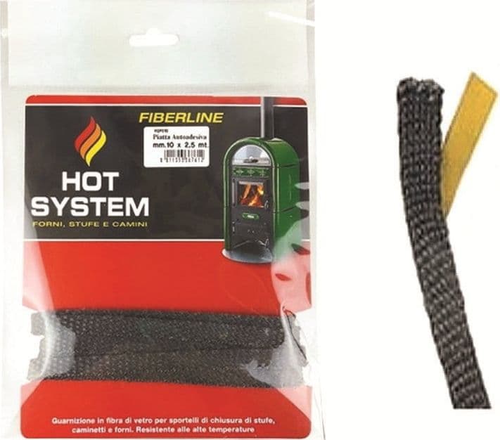 GUARNIZIONE IN FIBRA DI VETRO PER ALTE TEMPERATURE AUTOADESIVA - mm.15x2,5 mt. in prodotto EuroStore07 - Alatri, commercioVirtuoso.it