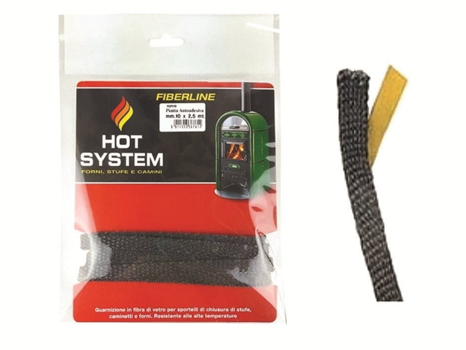 GUARNIZIONE IN FIBRA DI VETRO PER ALTE TEMPERATURE AUTOADESIVA - mm.15x2,5 mt. in prodotto EuroStore07 - Alatri, commercioVirtuoso.it