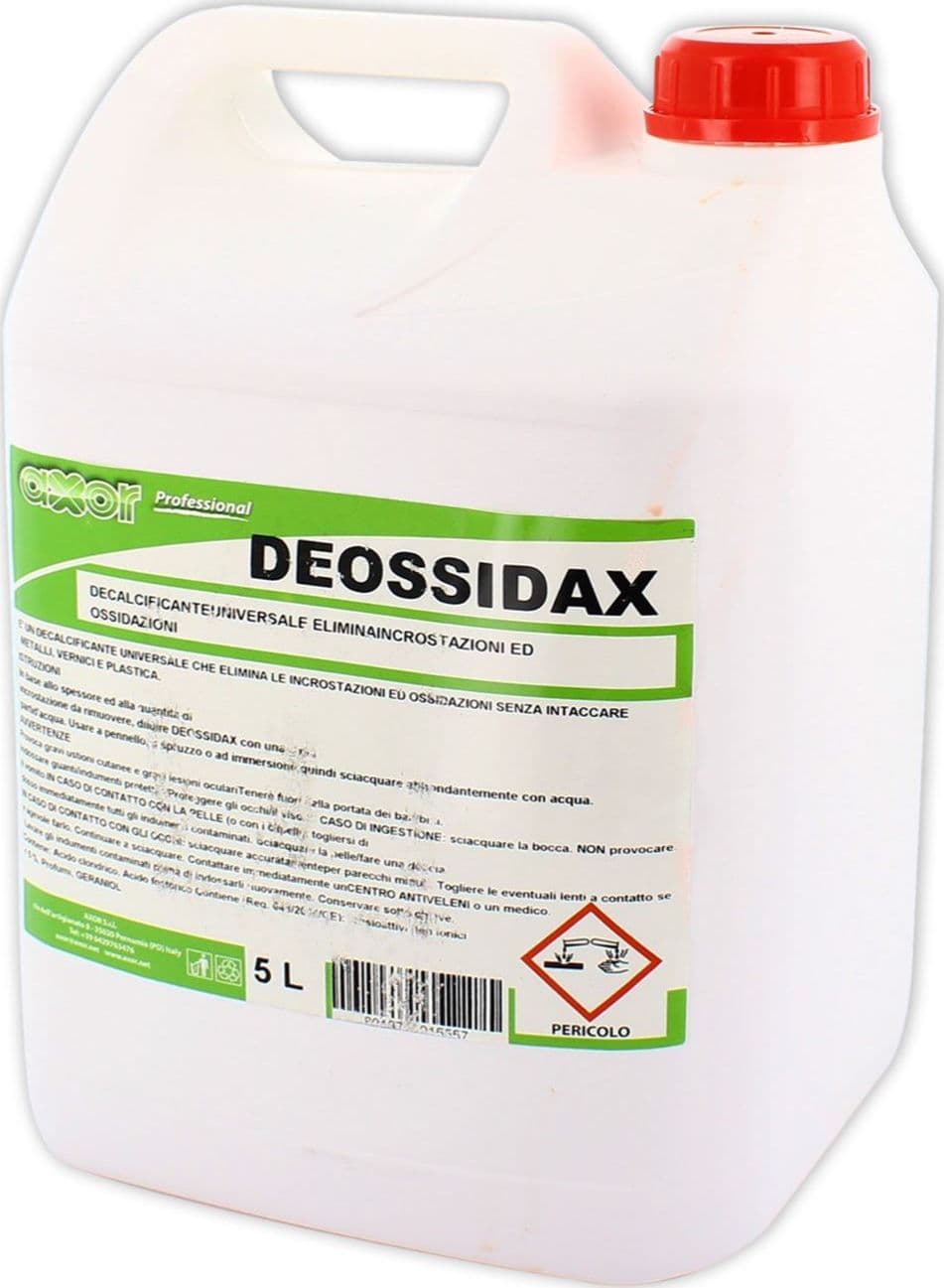 Deossidax decalcificante boiler e caldaie ad esclusivo uso professionale da 5lt in prodotto EuroStore07 - Alatri, commercioVirtuoso.it