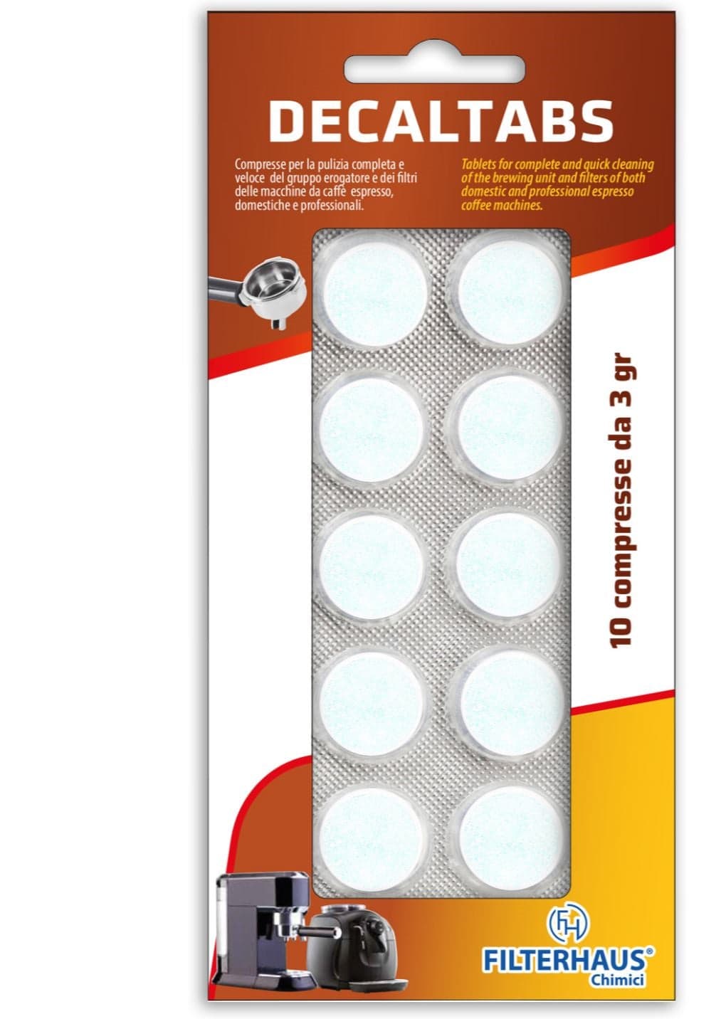 Pastiglie detergenti elimina grassi portafiltri macchine da caffè 10 pz s in prodotto EuroStore07 - Alatri, commercioVirtuoso.it