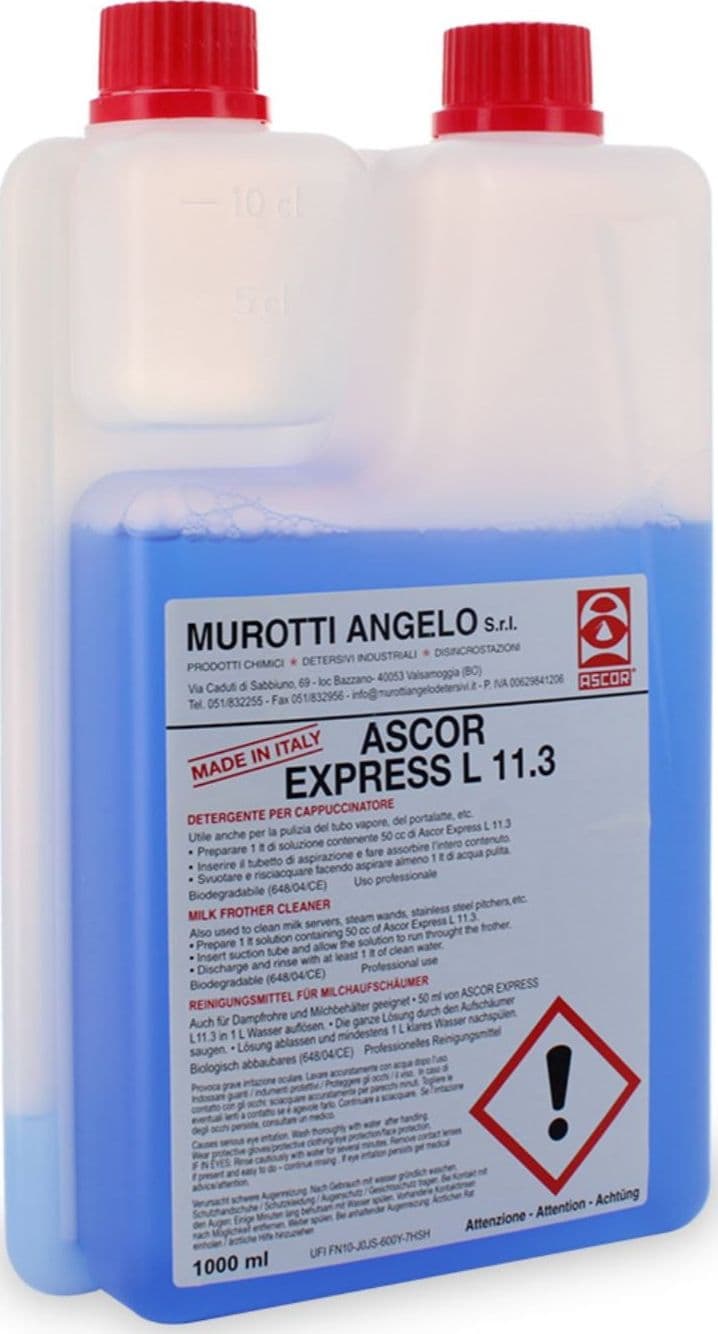 Detergente cappuccinatore 1lt Ascor Express uso domestico e professionale in prodotto EuroStore07 - Alatri, commercioVirtuoso.it