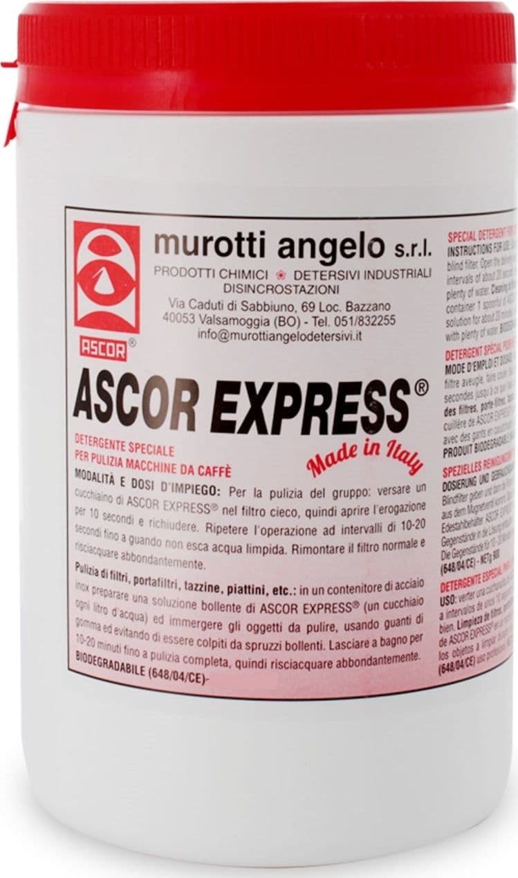 Detergente in polvere 570gr Ascor Express pulizia macchine caffé casa professi in prodotto EuroStore07 - Alatri, commercioVirtuoso.it