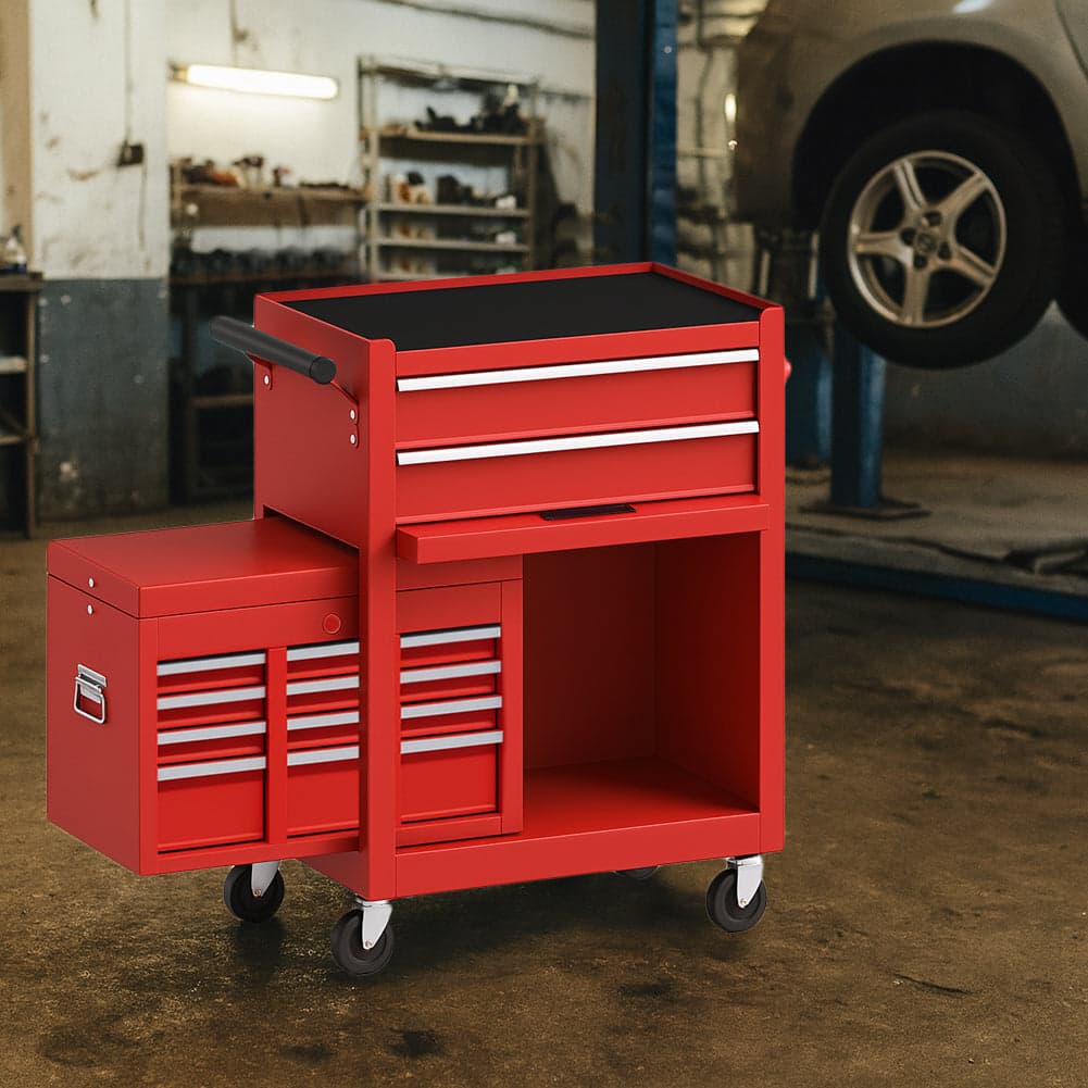Carrello Portautensili 2in1 8 Cassetti Mobiletto Staccabile per Garage e Officina Rosso in Armadi per utensili Danyx - Casoria, commercioVirtuoso.it