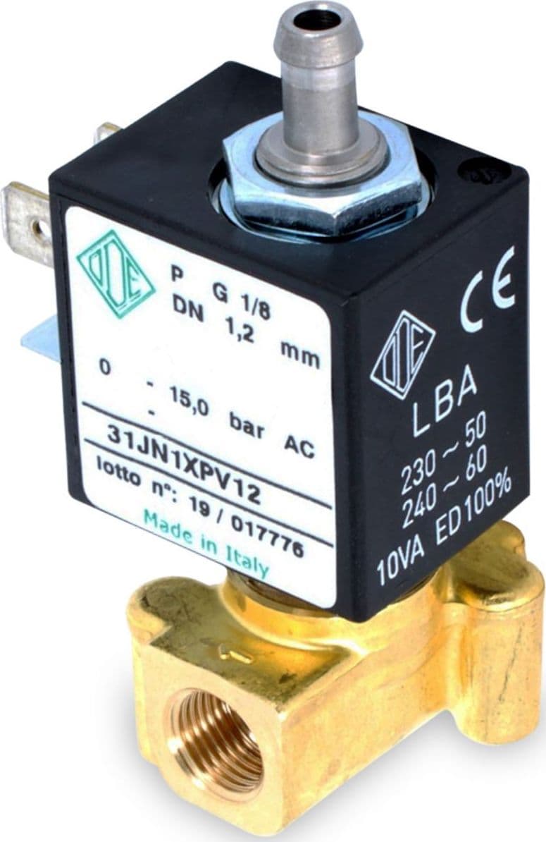 Elettrovalvola ODE 3 vie 230V-5W-50Hz 5W - 50Hz F/F 1/8gas - orifizio 1,2 in prodotto EuroStore07 - Alatri, commercioVirtuoso.it