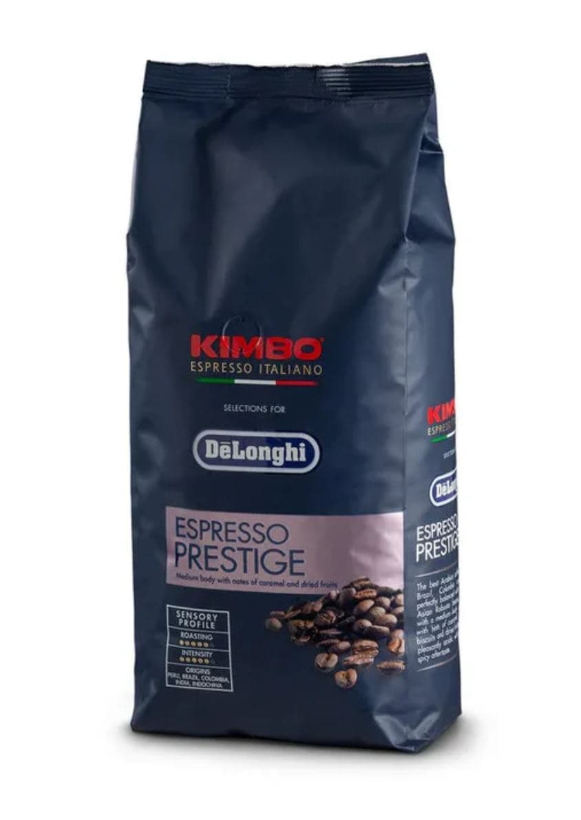 CONFEZIONE CAFFÈ - PRESTIGE - 250 GR KIMBO ORIGINALE MACCHINA DA CAFFÈ DE LONGHI in prodotto EuroStore07 - Alatri, commercioVirtuoso.it