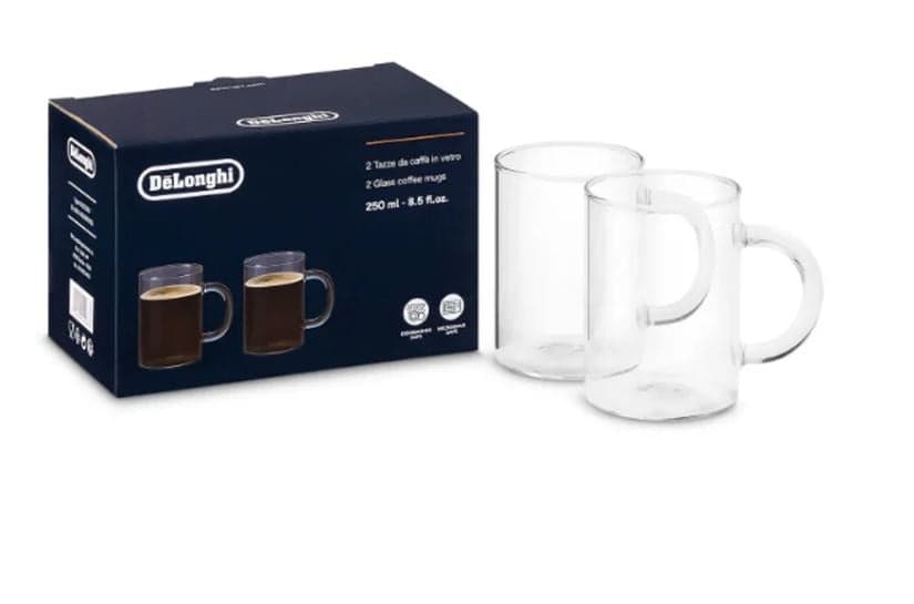 6 BICCHIERI ESPRESSO ORIGINALE MACCHINA DA CAFFÈ DE LONGHI -DLS5513284431 in prodotto EuroStore07 - Alatri, commercioVirtuoso.it