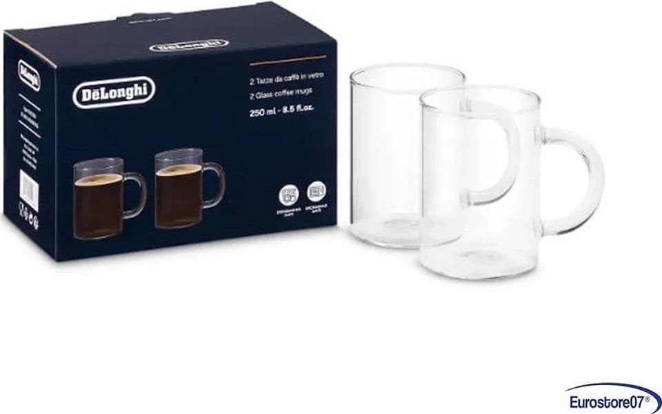 6 BICCHIERI ESPRESSO ORIGINALE MACCHINA DA CAFFÈ DE LONGHI -DLS5513284431 in prodotto EuroStore07 - Alatri, commercioVirtuoso.it
