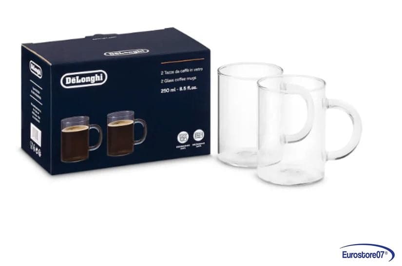 6 BICCHIERI ESPRESSO ORIGINALE MACCHINA DA CAFFÈ DE LONGHI -DLS5513284431 in prodotto EuroStore07 - Alatri, commercioVirtuoso.it