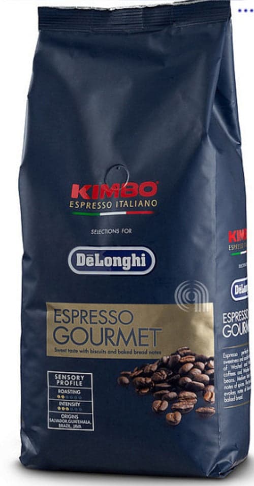 CONFEZIONE CAFFÈ - GOURMET -- 1KG KIMBO ORIGINALE MACCHINA DA CAFFÈ DE LONGHI in prodotto EuroStore07 - Alatri, commercioVirtuoso.it