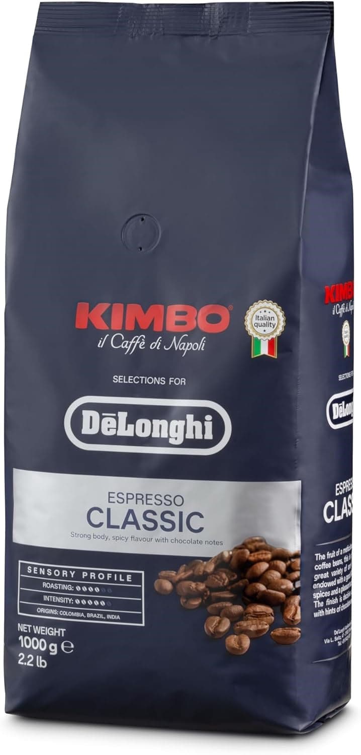 CONFEZIONE CAFFÈ - CLASSICO -- 1KG KIMBO ORIGINALE MACCHINA DA CAFFÈ DE LONGHI in prodotto EuroStore07 - Alatri, commercioVirtuoso.it