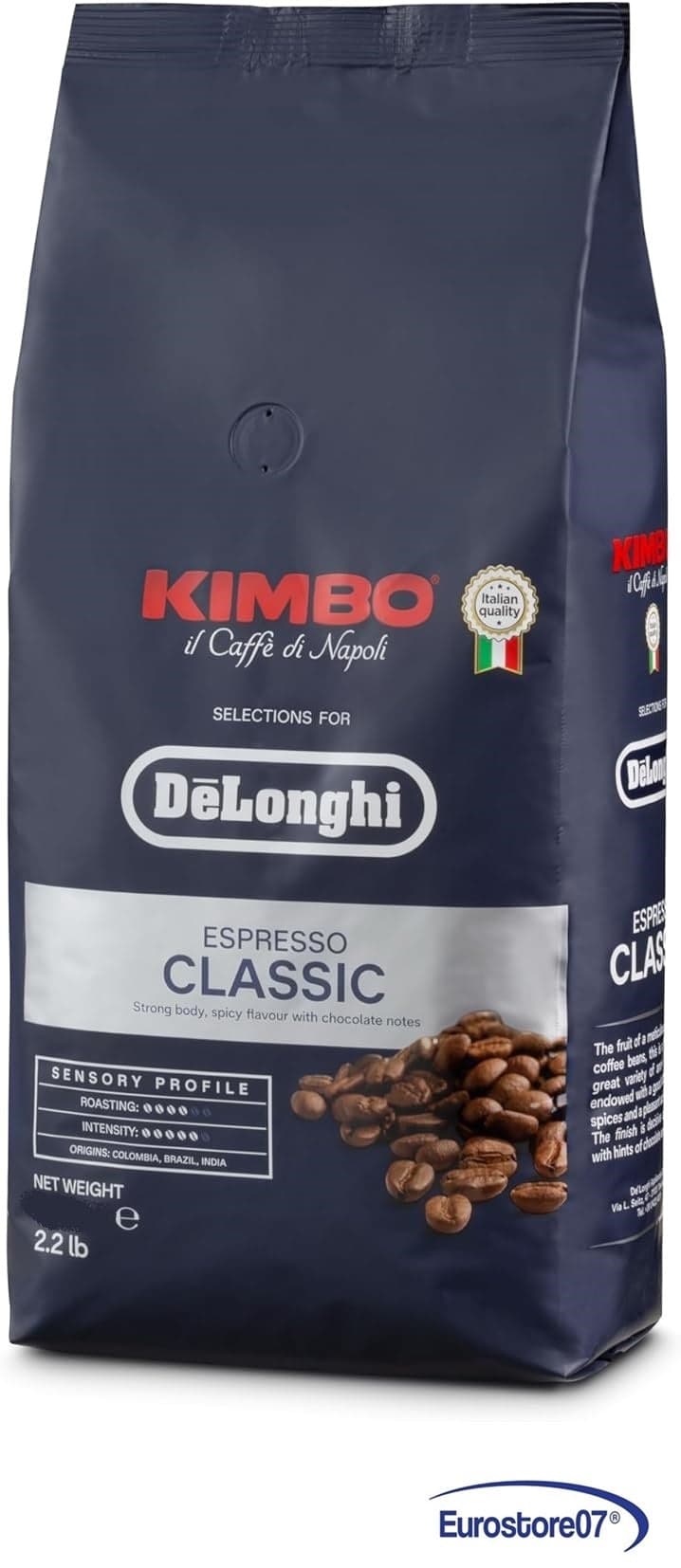 CONFEZIONE CAFFÈ - CLASSICO --250 gr KIMBO ORIGINALE MACCHINA DA CAFFÈ DE LONGHI