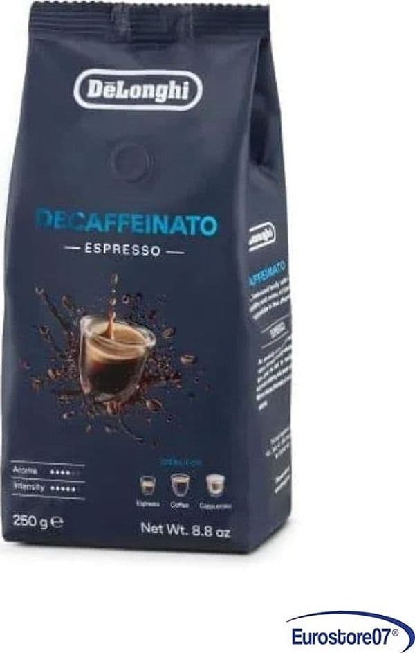 CONFEZIONE CAFFÈ DECAFFEINATO GRANI 250G ORIGINALE MACCHINA DA CAFFÈ DE LONGHI