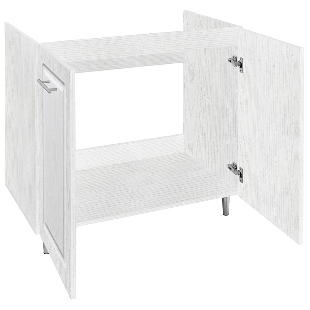 Mobile Cucina Sottolavello Componibile in Legno Bianco Frass. Classico 2 Ante 80cm in Moduli componibili Danyx - Casoria, commercioVirtuoso.it