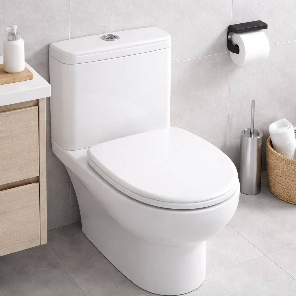 Copri Water Aretusa Cesame Legno MDF Bianco Lucido Ovale 44x36.5 cm in Sedili WC Danyx - Casoria, commercioVirtuoso.it