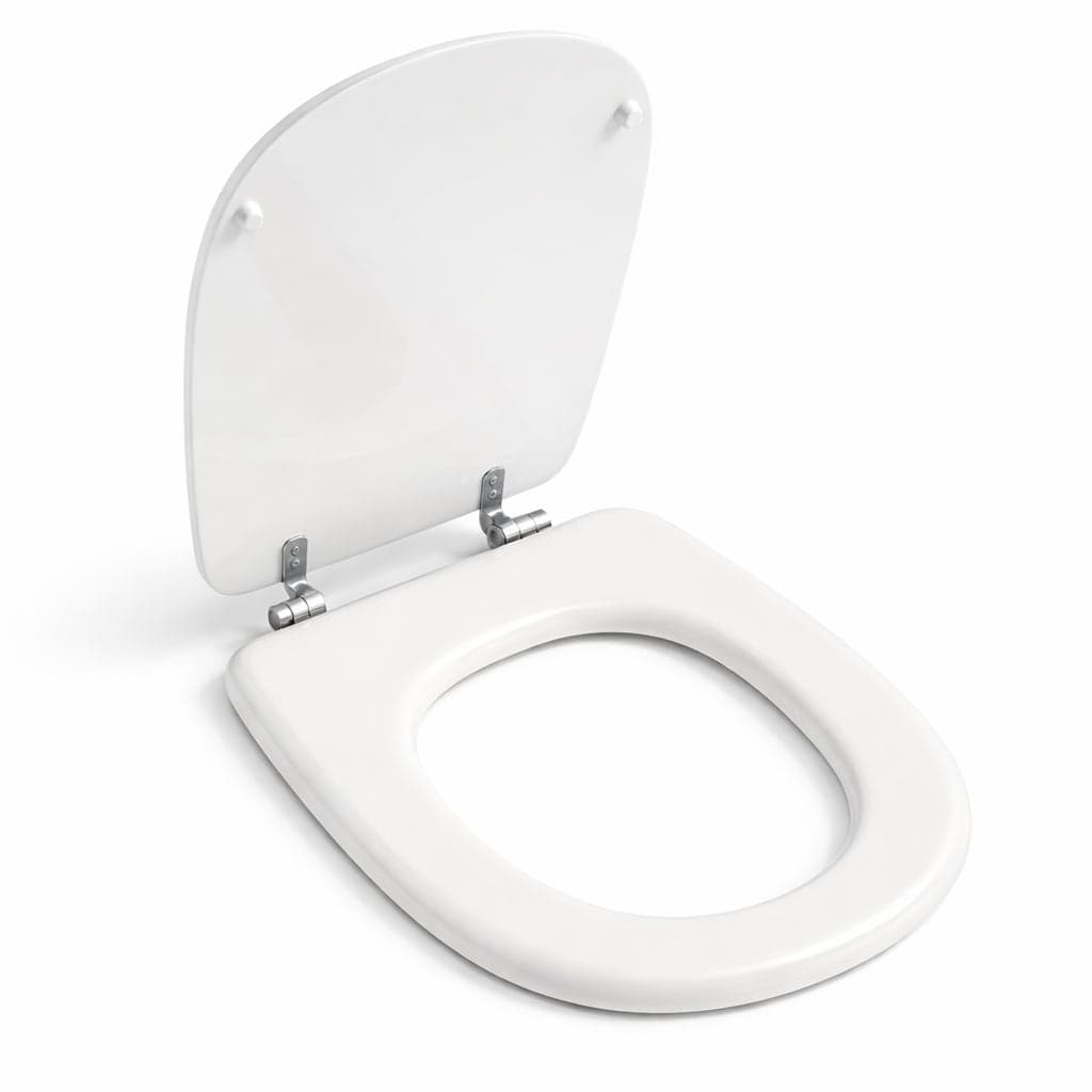 Copri Water Aretusa Cesame Legno MDF Bianco Lucido Ovale 44x36.5 cm in Sedili WC Danyx - Casoria, commercioVirtuoso.it