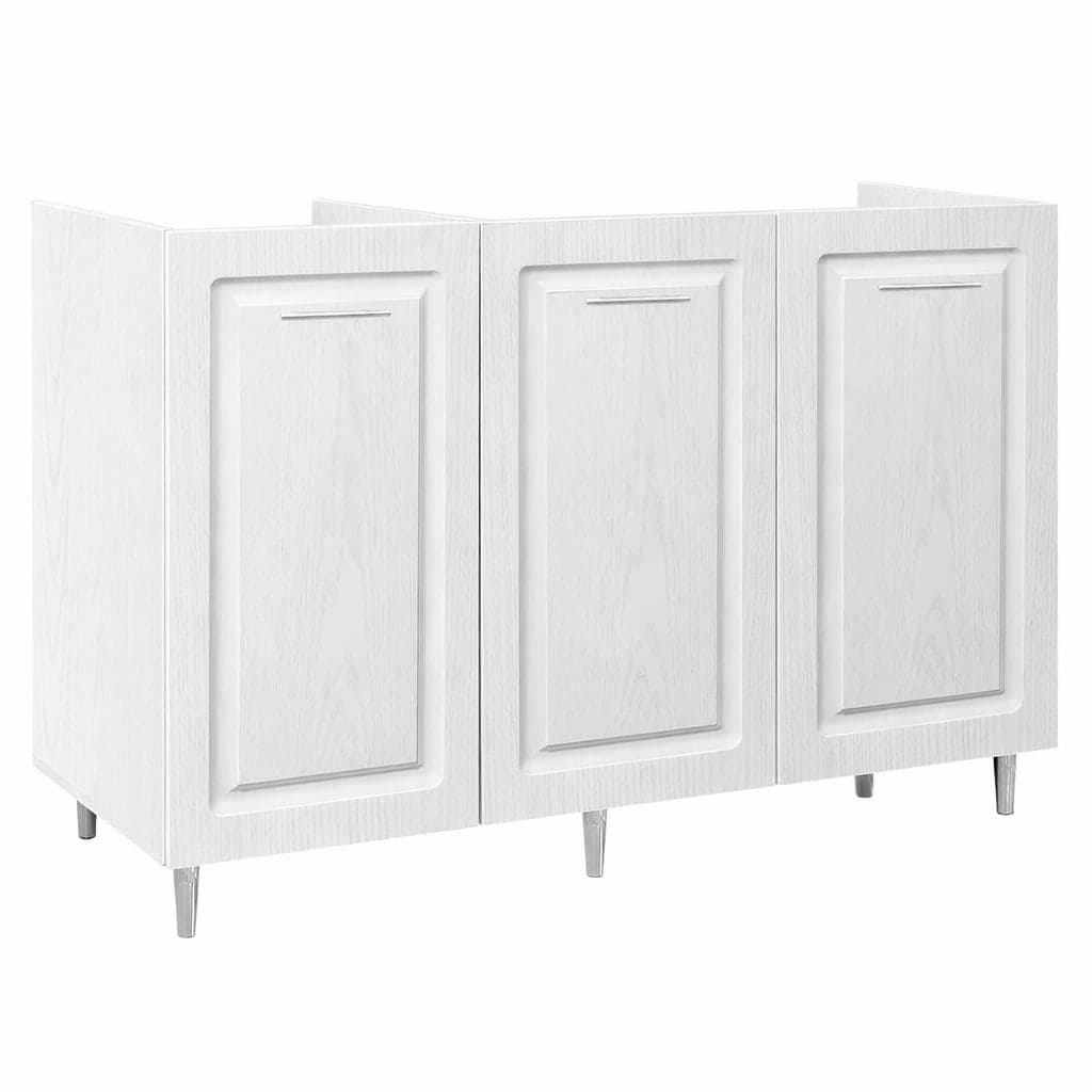 Mobile Cucina Sottolavello Componibile in Legno Bianco Frass. Classico 3 Ante 120cm in Moduli componibili Danyx - Casoria, commercioVirtuoso.it