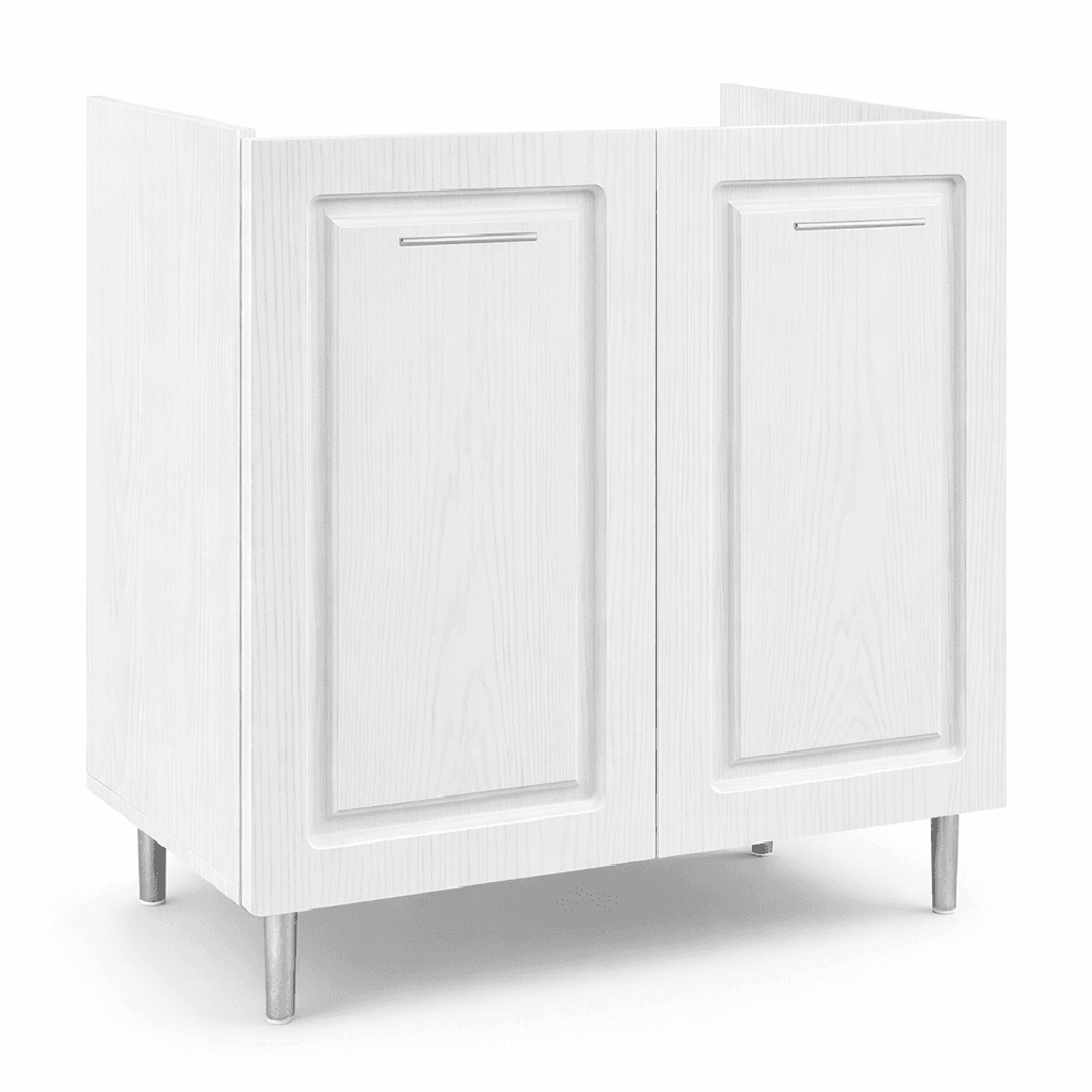 Mobile Cucina Sottolavello Componibile in Legno Bianco Frass. Classico 2 Ante 80cm in Moduli componibili Danyx - Casoria, commercioVirtuoso.it