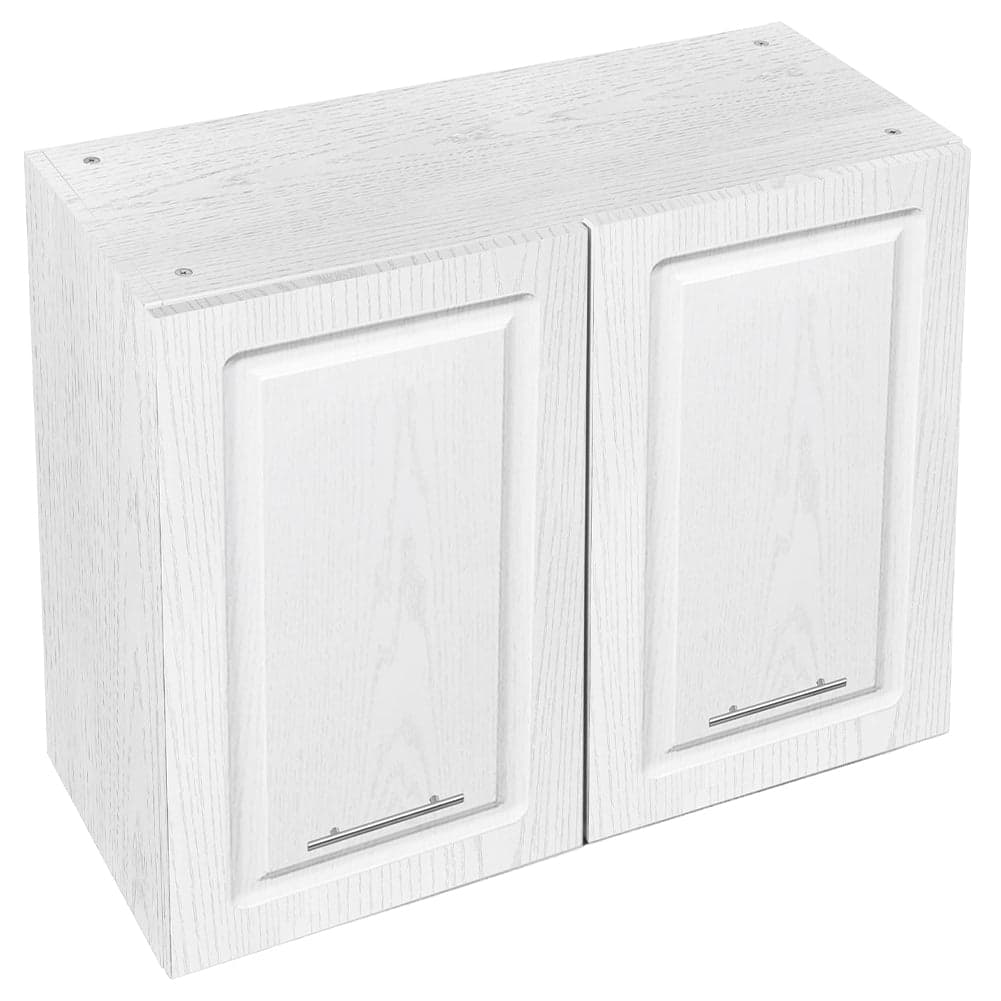 Mobile Cucina Pensile 2Ante Componibile in Legno Bianco Frass. Classico 80x32 H72cm in Mobili a muro Danyx - Casoria, commercioVirtuoso.it