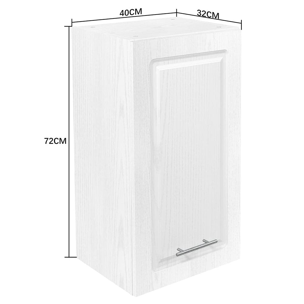 Mobile Cucina Pensile 1 Anta Componibile in Legno Bianco Frass. Classico 40x32 H72 in Moduli componibili Danyx - Casoria, commercioVirtuoso.it