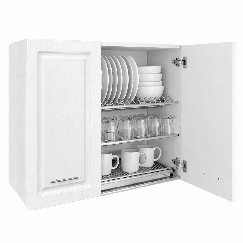 Pensile da Cucina Scolapiatti Sistema Raccogli Gocce Mobile Bianco Frass. Classico 80cm in Scolapiatti Danyx - Casoria, commercioVirtuoso.it
