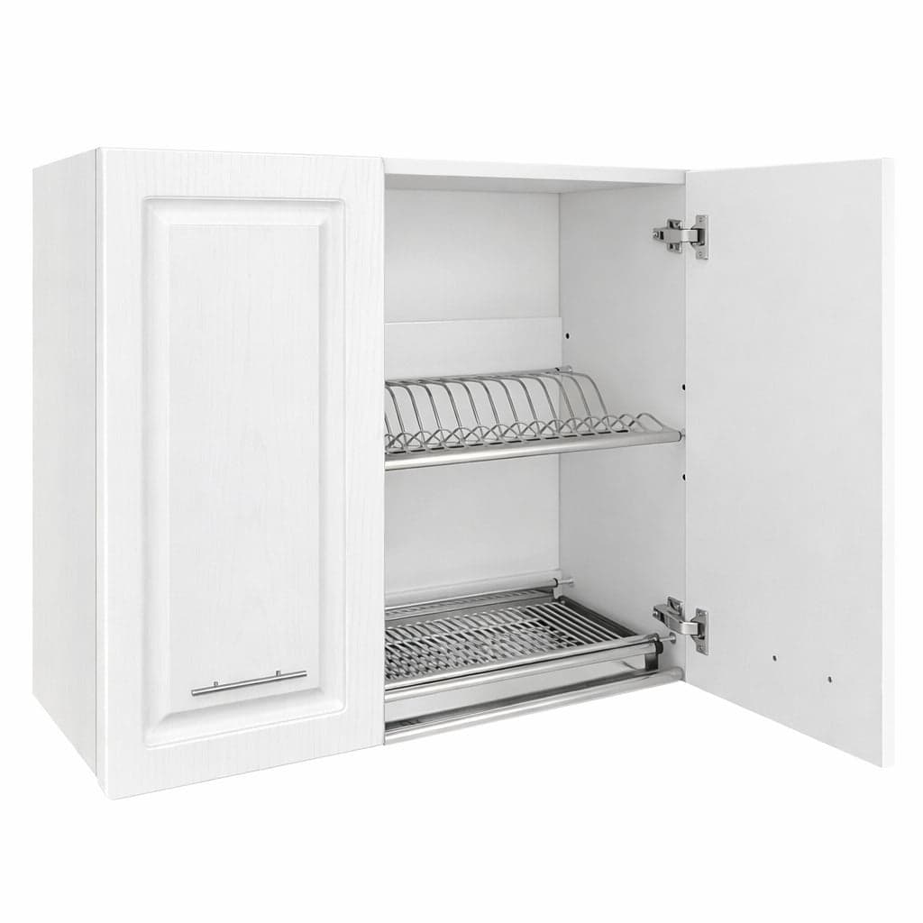 Pensile da Cucina Scolapiatti Sistema Raccogli Gocce Mobile Bianco Frass. Classico 80cm in Scolapiatti Danyx - Casoria, commercioVirtuoso.it