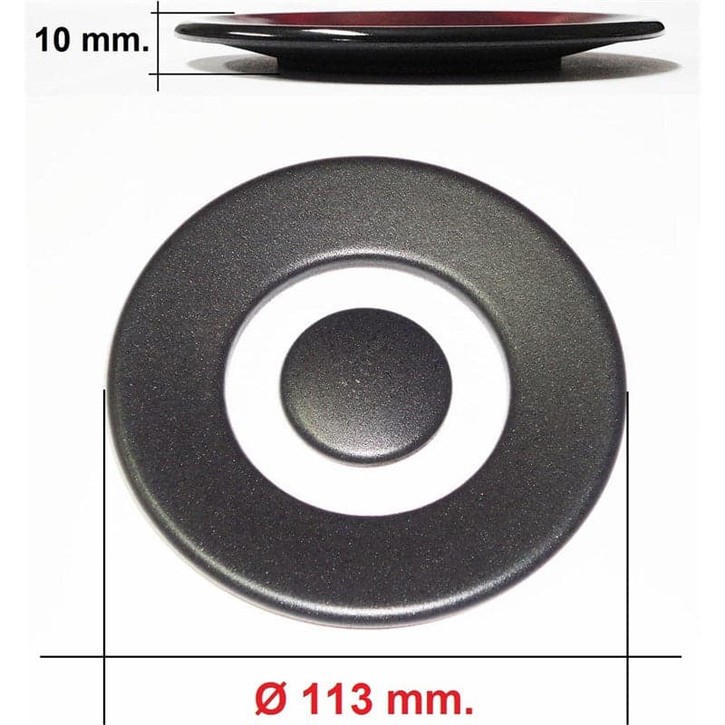 SPARTIFIAMMA CORONA + CENTRALE WHIRLPOOL DIAM 130 / 70 mm NERO OPACO in prodotto EuroStore07 - Alatri, commercioVirtuoso.it
