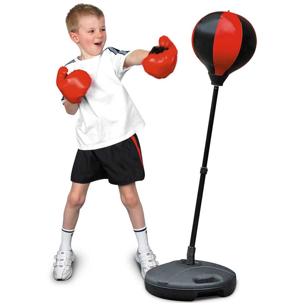 Punching Ball Bambini Regolabile 81-124 cm con Guantoni e Base Riempibile in Manichini da boxe Danyx - Casoria, commercioVirtuoso.it