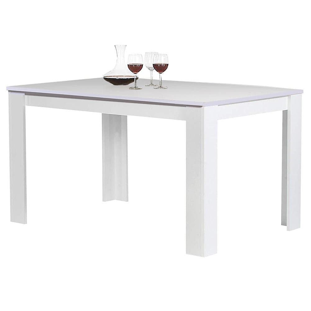 Tavolo per Sala da Pranzo Fisso 120x80 H74cm Bianco e Top 18mm Moderno in Tavoli da sala da pranzo Danyx - Casoria, commercioVirtuoso.it