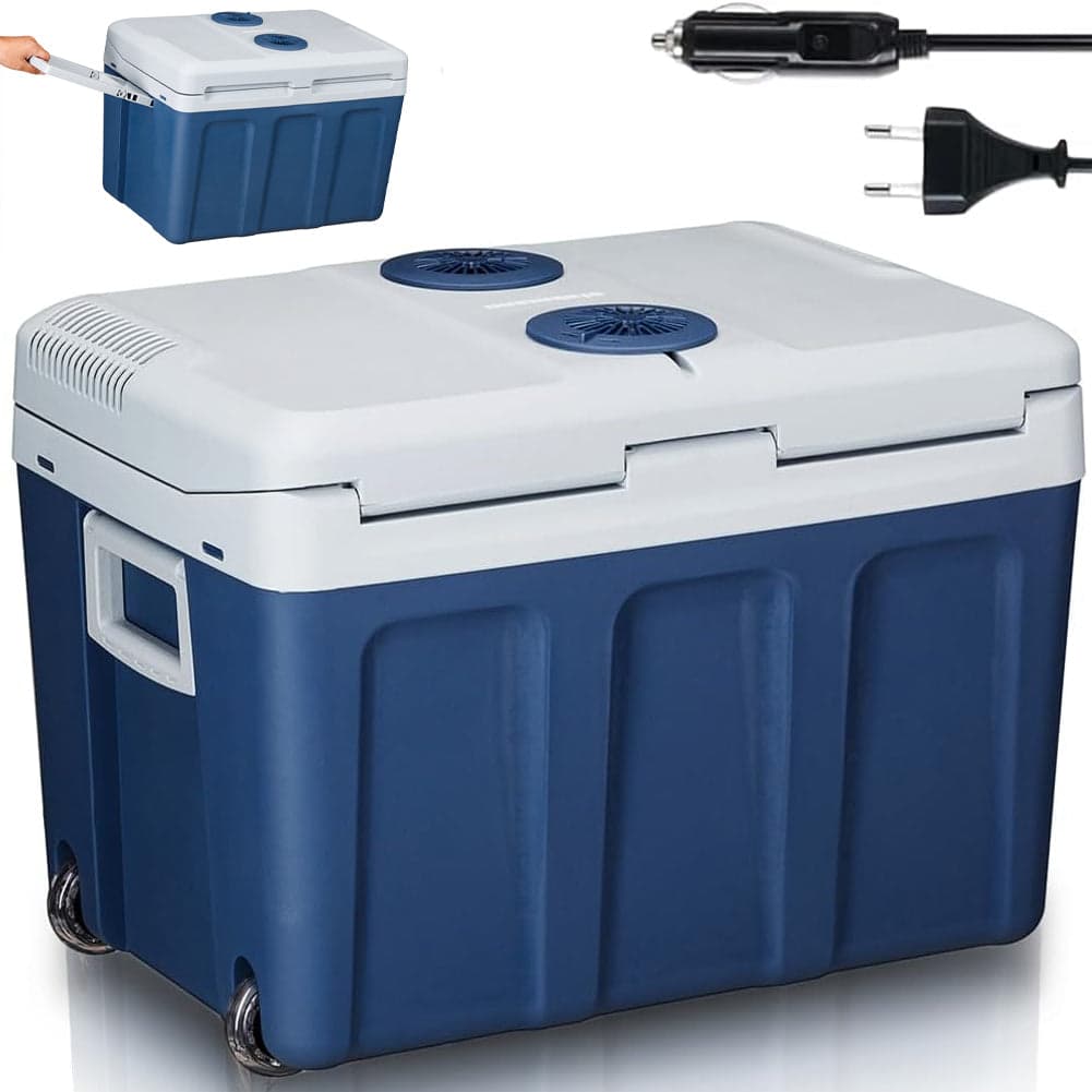Frigorifero Elettrico Portatile 40LT Caldo Freddo 12V 230V con Ruote e Maniglia Blu in Frigoriferi Danyx - Casoria, commercioVirtuoso.it