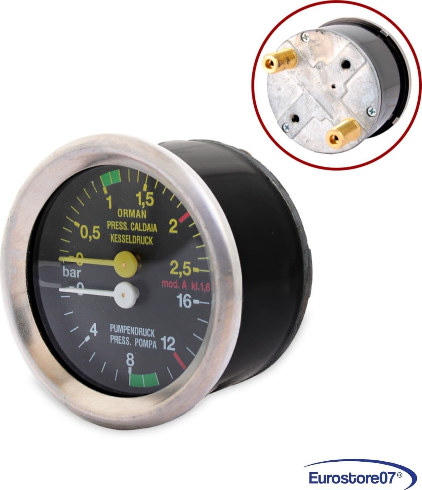 Macchina caffe' professionale CARIMALI Manometro caldaia Ø 60mm 1/8 95.01545