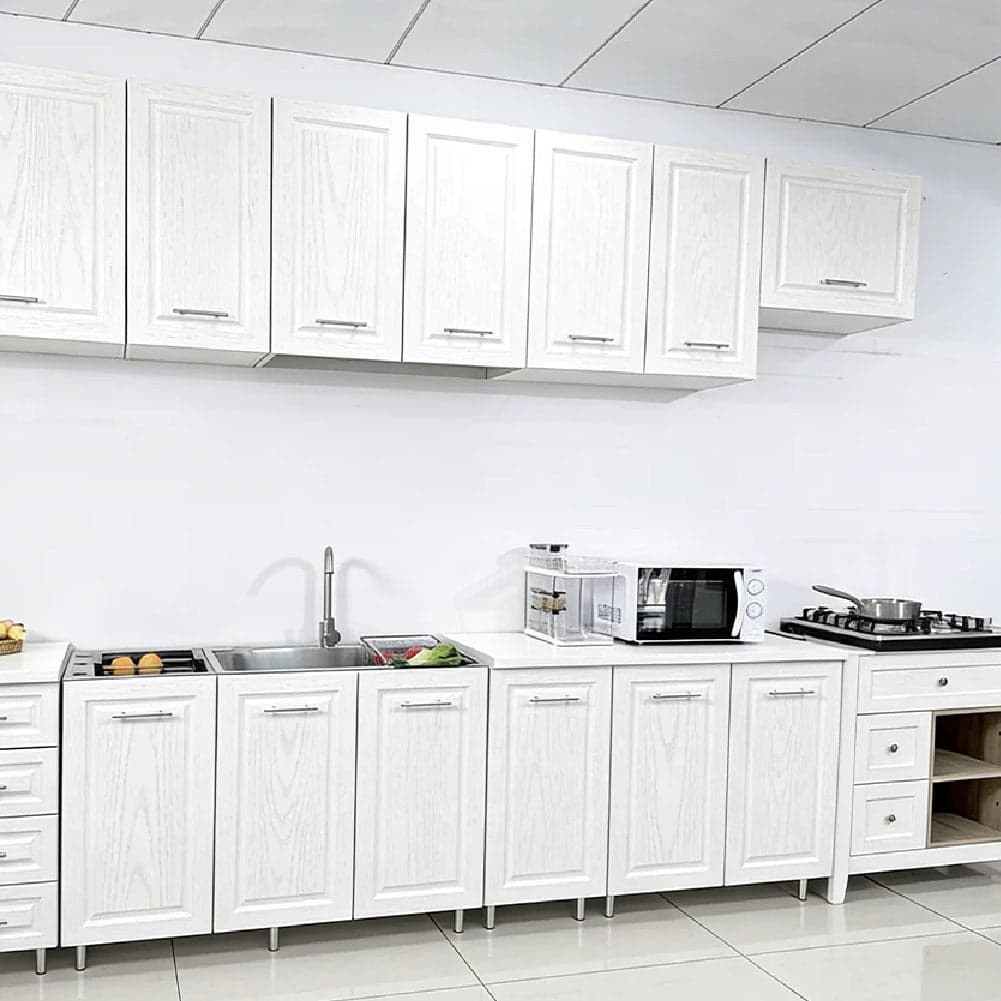 Mobile Cucina Base 2 Ante Componibile in Legno Bianco Frass. Classico 80x50 H85cm in Mobili a terra Danyx - Casoria, commercioVirtuoso.it