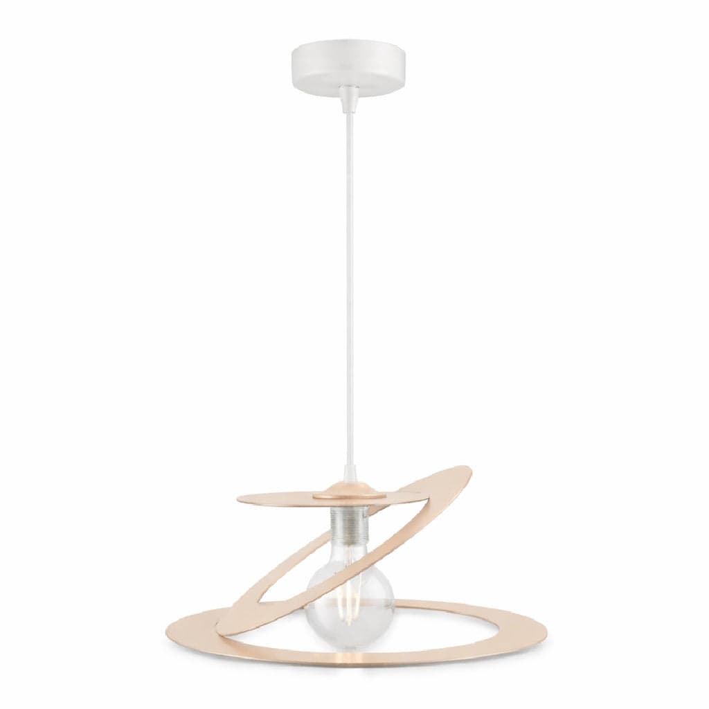Lampadario Sospensione Metallo Taglio Laser 40 cm 1 luce E27 Beige in Lampade a sospensione Danyx - Casoria, commercioVirtuoso.it