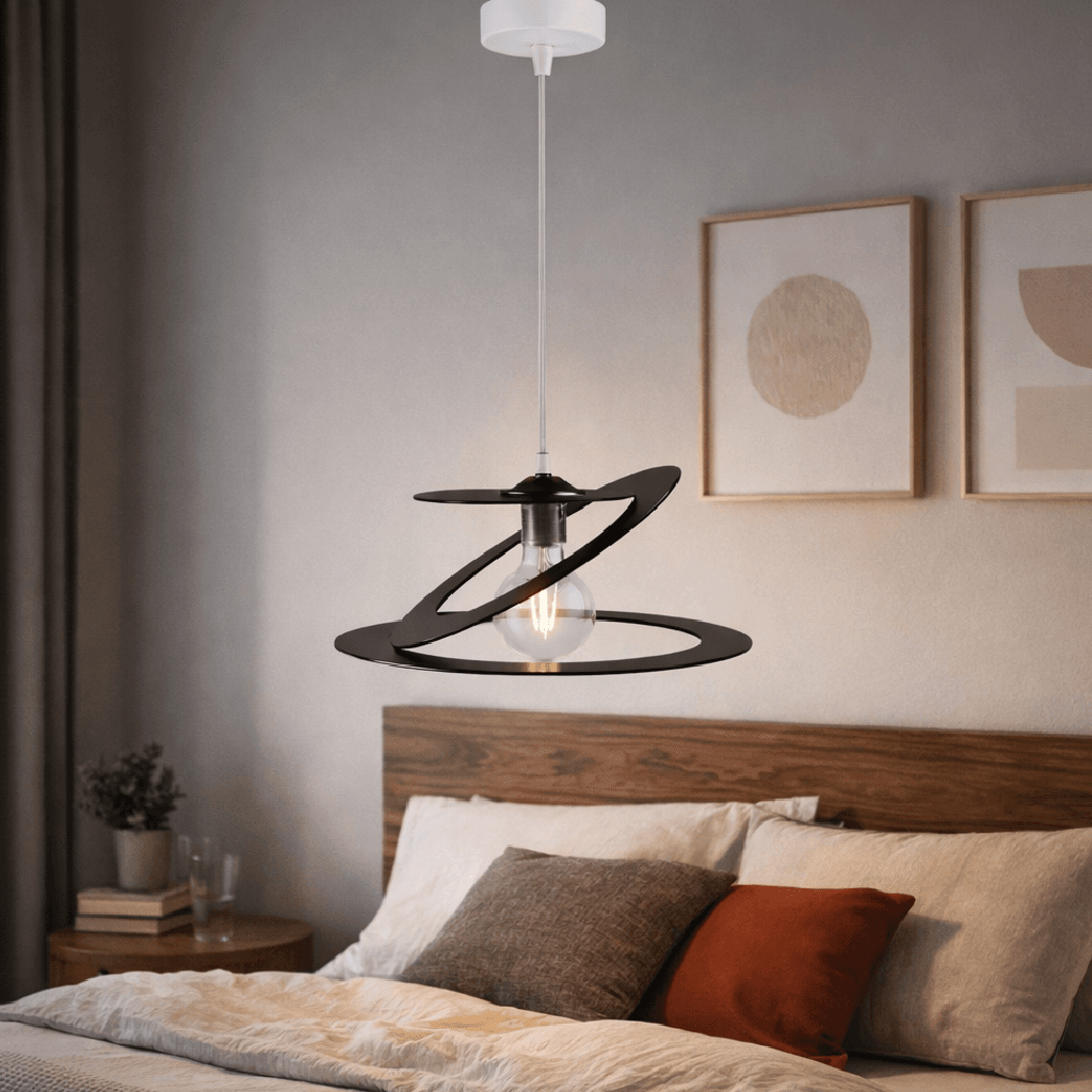 Lampadario Sospensione Metallo Taglio Laser 40 cm 1 luce  E27 Marrone in Lampade a sospensione Danyx - Casoria, commercioVirtuoso.it