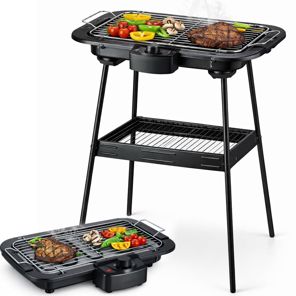 Barbecue Elettrico 2in1 Grill da tavolo e da Terra 2000W con Supporto Bbq in Barbecue elettrici Danyx - Casoria, commercioVirtuoso.it
