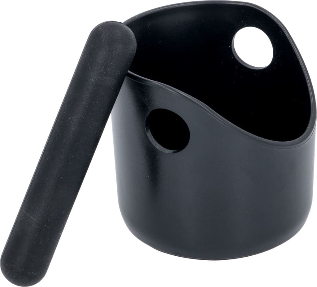 MACCHINA CAFFE' PROFESSIONALE CASSETTO BATTIFONDI IN PLASTICA NERO ø 100 mm in prodotto EuroStore07 - Alatri, commercioVirtuoso.it