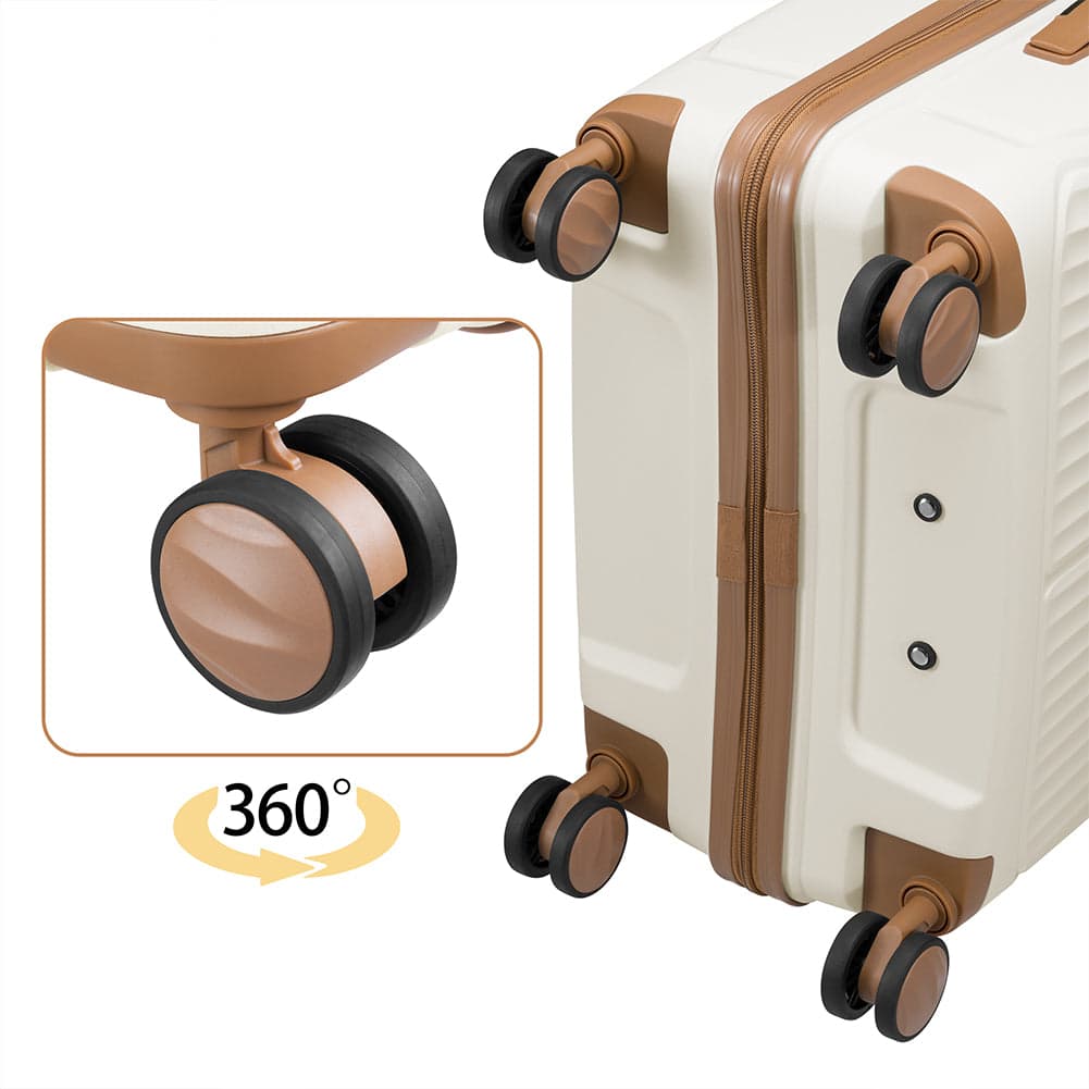 Set 3 Valigie Rigide ABS 90 59 38 Litri con Ruote Easy Roll e Lucchetto Bianco in Set di valigie Danyx - Casoria, commercioVirtuoso.it