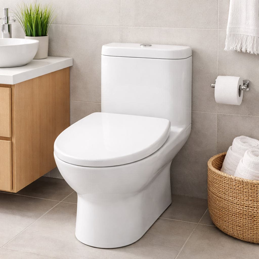 Copri Water Universale Sedile WC in PP Bianco 1200gr Cerniere Regolabili forma D in Sedili WC Danyx - Casoria, commercioVirtuoso.it