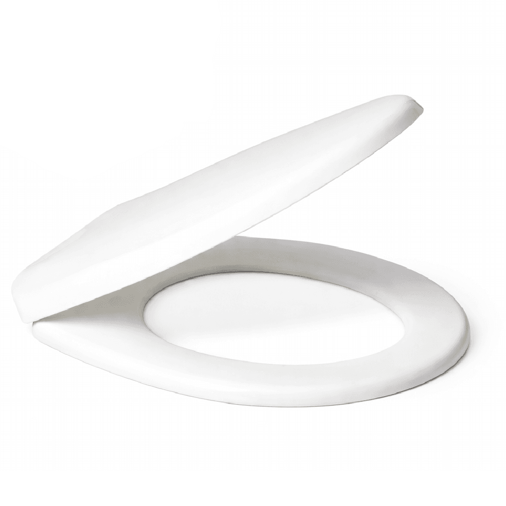 Copri Water Universale Sedile WC in PP Bianco 1200gr Cerniere Regolabili forma D in Sedili WC Danyx - Casoria, commercioVirtuoso.it