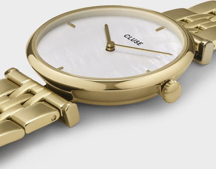Cluse - Orologio Triomphe Steel White Pearl, Gold Colour in Orologi da polso Alba Gioielli - Casoria, commercioVirtuoso.it