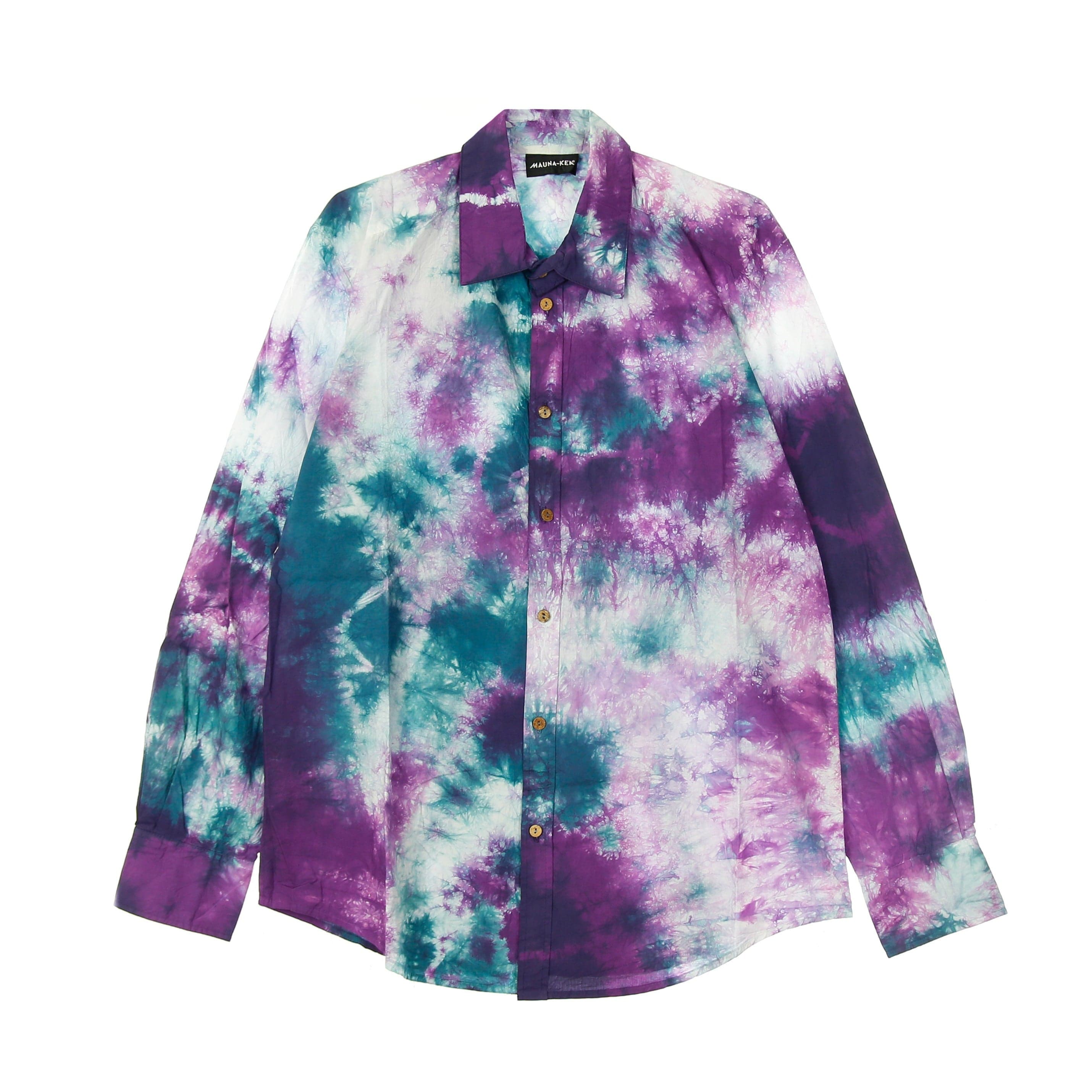 MAUNA-KEA Camicia Manica Lunga Uomo Tie Dye Shirt Multicolor