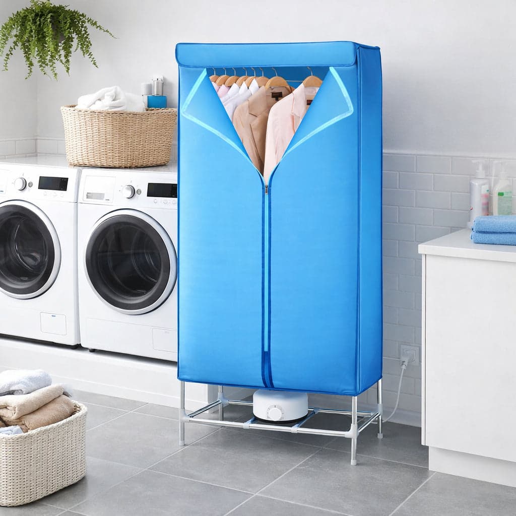 Asciugabiancheria Elettrico Armadio 1200W Stendino Asciugatrice Aria Calda