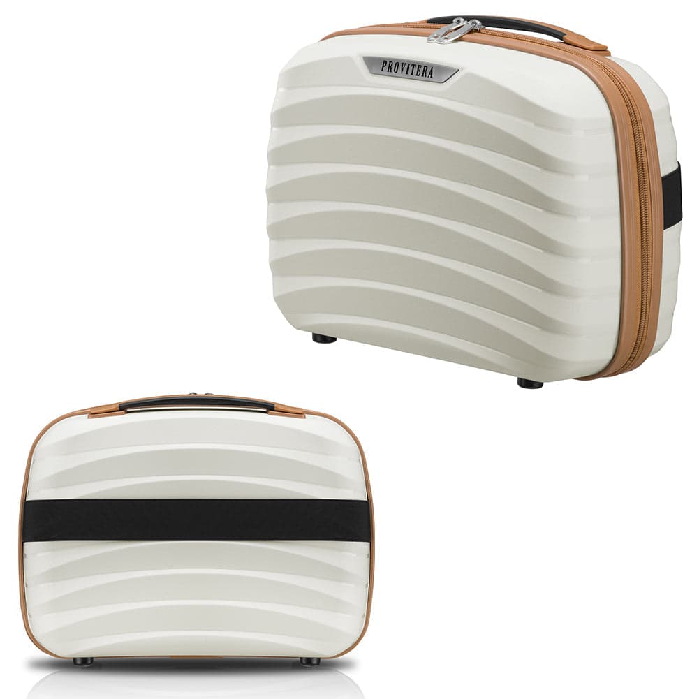 Set 4 Valigie Rigide Abs e PP con Beauty Case, Trolley 4 Ruote, Lucchetto Bianco in Set di valigie Danyx - Casoria, commercioVirtuoso.it