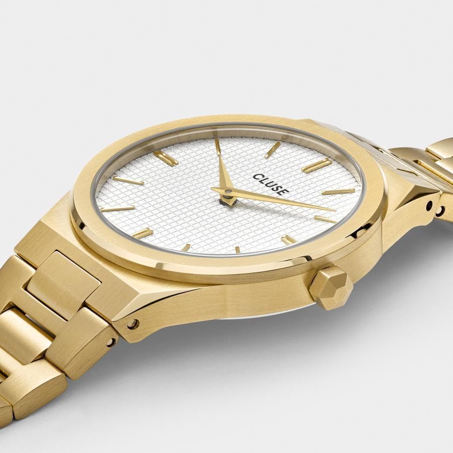 Cluse - Orologio Vigoureux Steel White, Gold Colour in Orologi da polso Alba Gioielli - Casoria, commercioVirtuoso.it