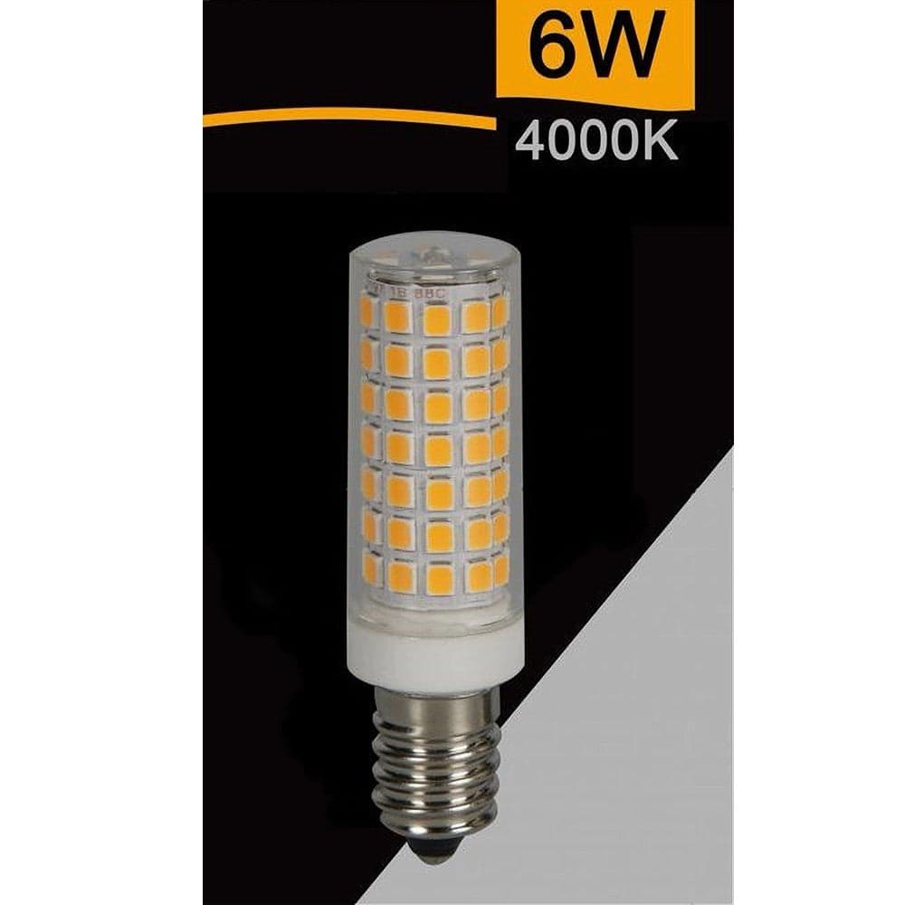 LAMPADINA LED E14 6W 700LM TUBOLARE LUCE FREDDA CALDA NATURALE SPARAC-E14-6W-CE1 in Lampadine a LED Trade Shop italia - Napoli, commercioVirtuoso.it