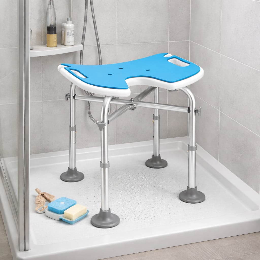 Sgabello da Doccia per Anziani Regolabile con Piedini Antiscivolo Portata 130 kg in Sgabelli per doccia e bagno Danyx - Casoria, commercioVirtuoso.it