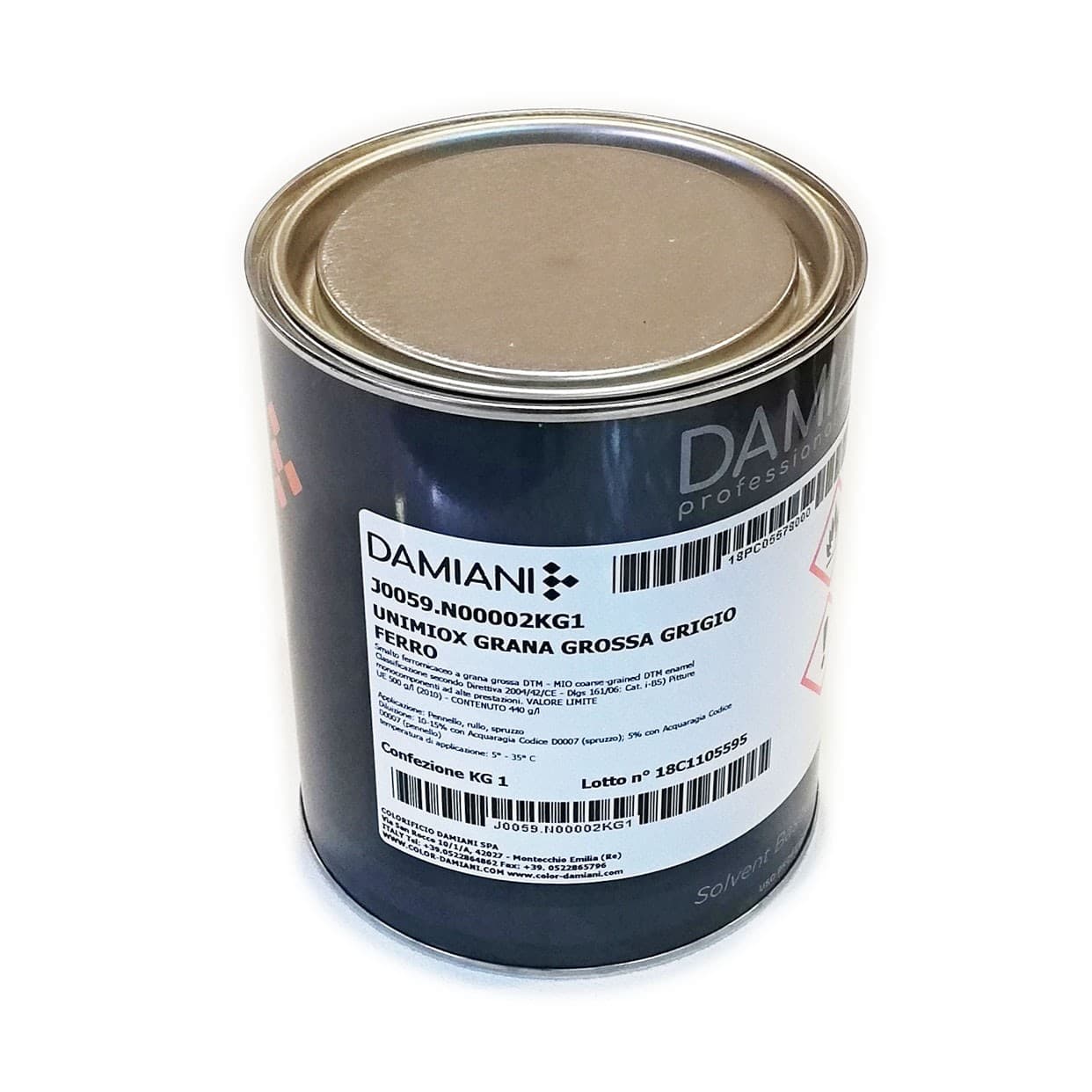 Damiani Unimiox 1kg smalto ferro micaceo grana grossa in Vernice Aloiserw.com - Altomonte, commercioVirtuoso.it